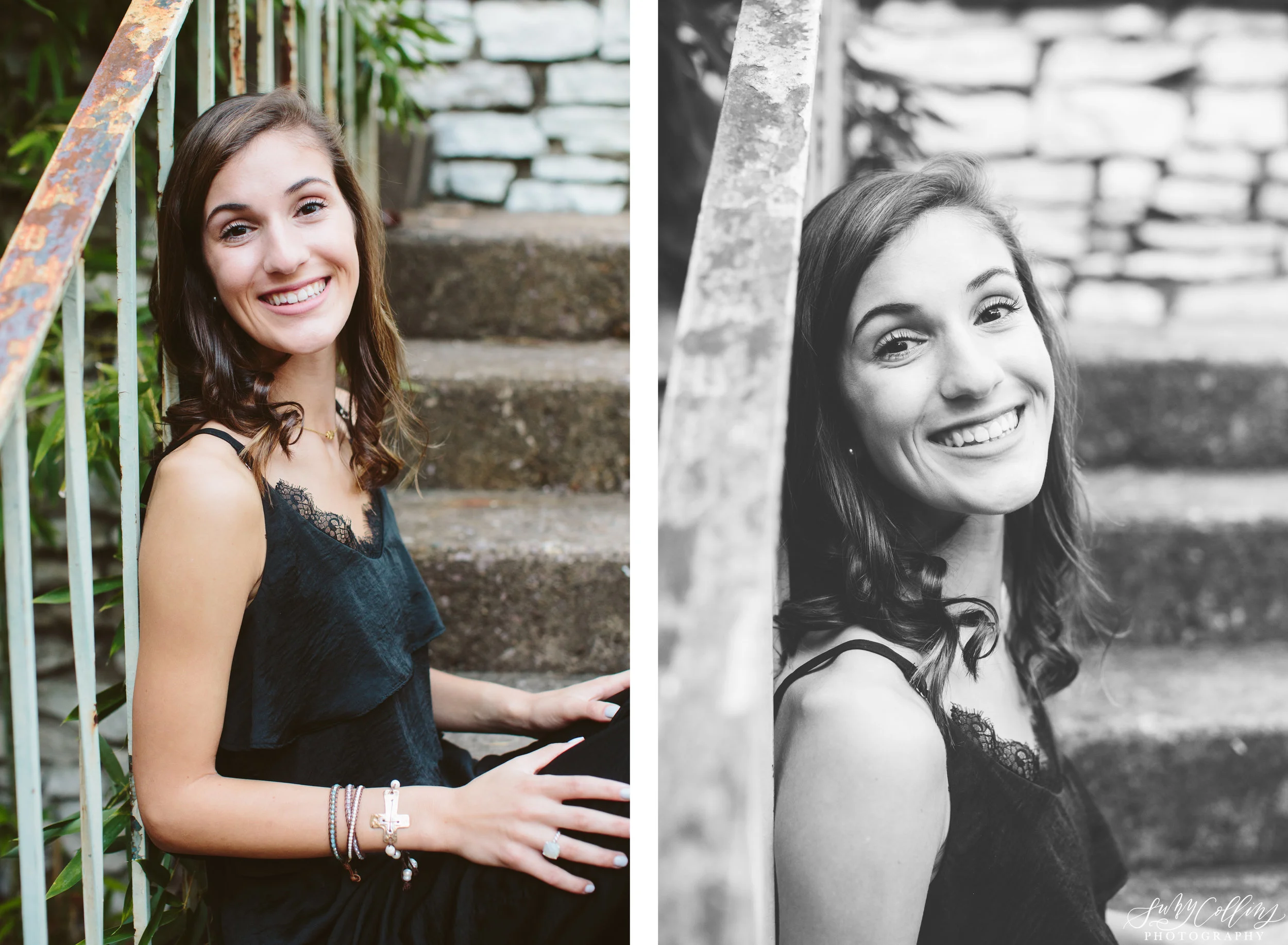 knoxville botanical gardens, female, senior, portraits, graduate, university of Tennessee, Knoxville, poses, forest, outfits, ideas, college, inspiration, natural light, light and airy, vibrant, colorful, bright, outdoors, head shots, black and white