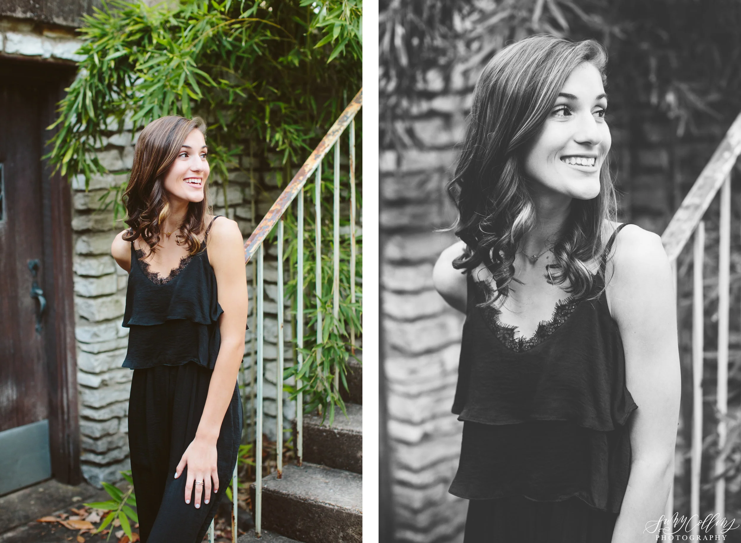 knoxville botanical gardens, female, senior, portraits, graduate, university of Tennessee, Knoxville, poses, forest, outfits, ideas, college, inspiration, natural light, light and airy, vibrant, colorful, bright, outdoors, head shots, black and white