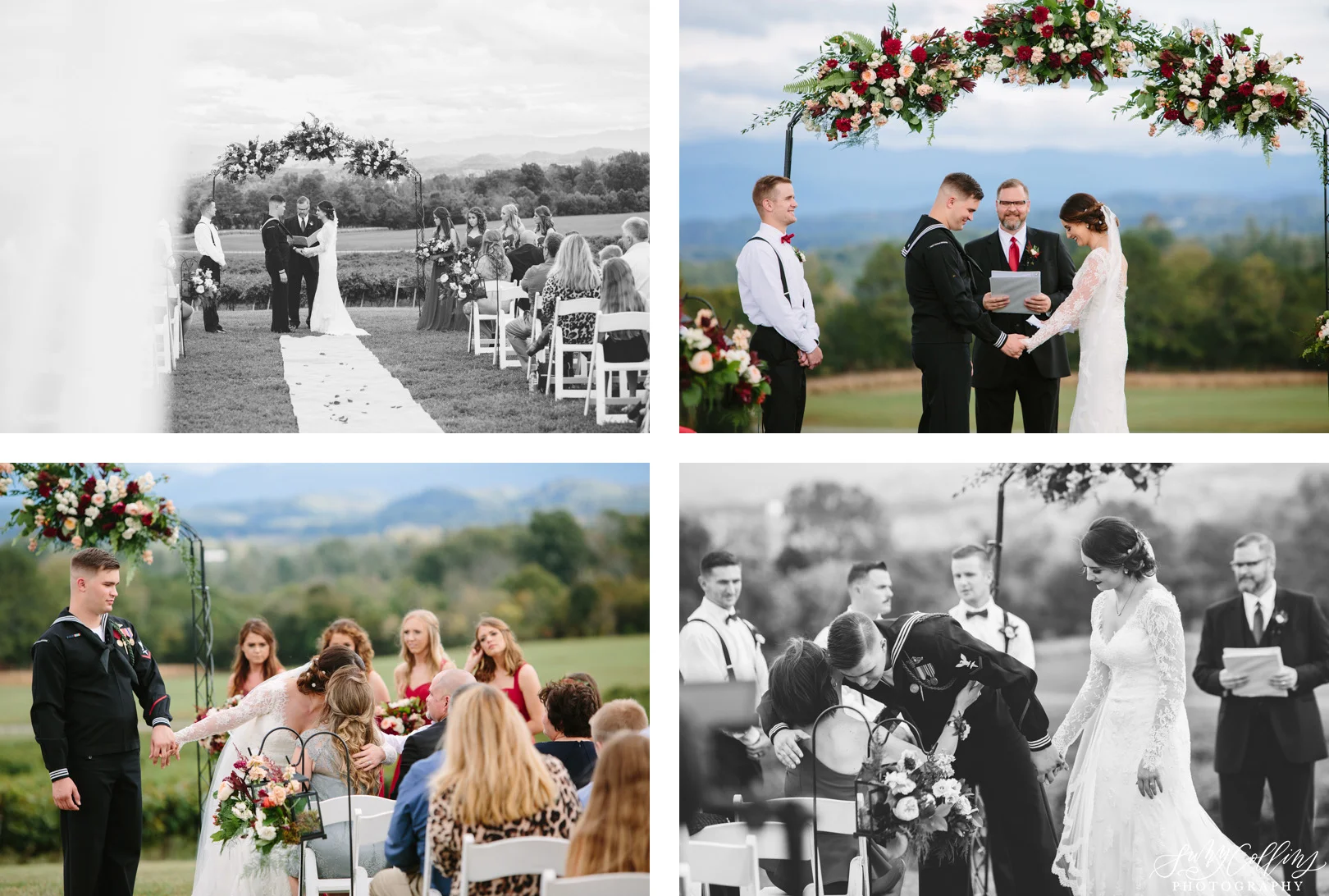 Candid Fall Vineyard Wedding