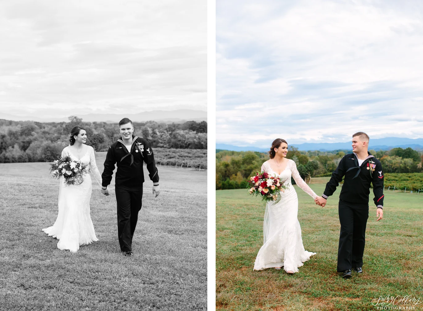 Fall Vineyard Mountain Wedding