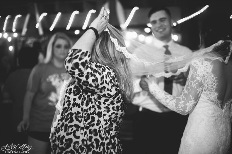 Barn Cafe Lights Wedding Reception