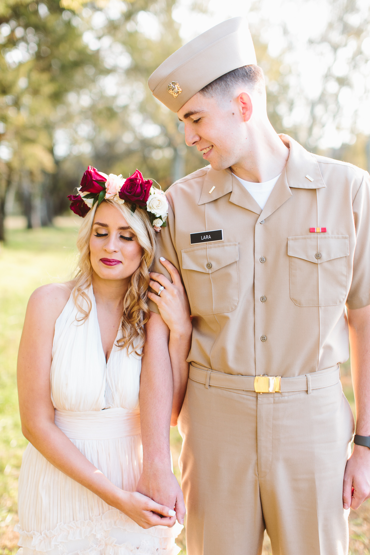 Military Photoshoot in Uniform // Navy Wife // Military Couple Engagement Photos // Suzy Collins Photography // Knoxville Photographer