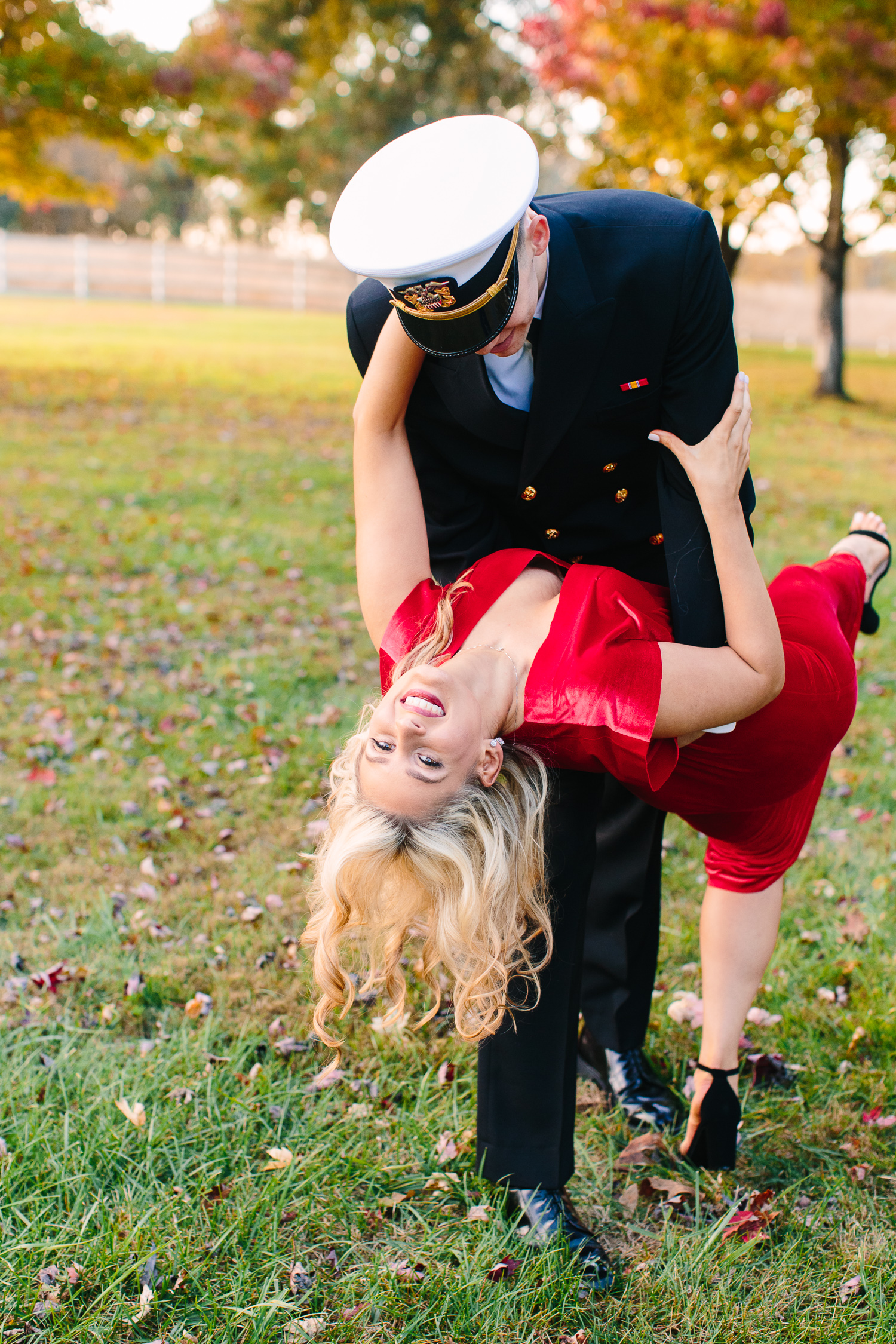 Military Photoshoot in Uniform // Navy Wife // Military Couple Engagement Photos // Suzy Collins Photography // Knoxville Photographer