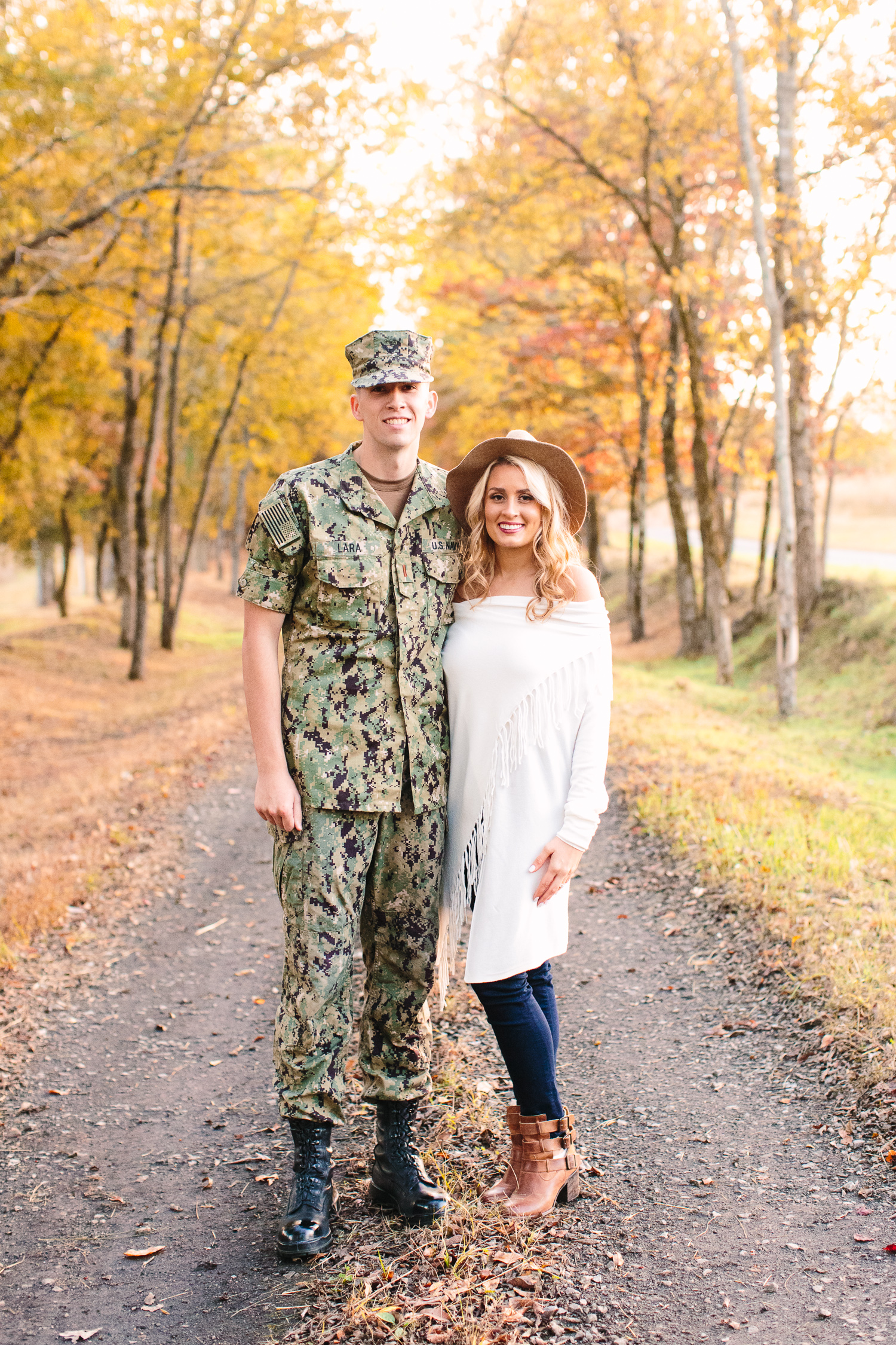 Military Photoshoot in Uniform // Navy Wife // Military Couple Engagement Photos // Suzy Collins Photography // Knoxville Photographer