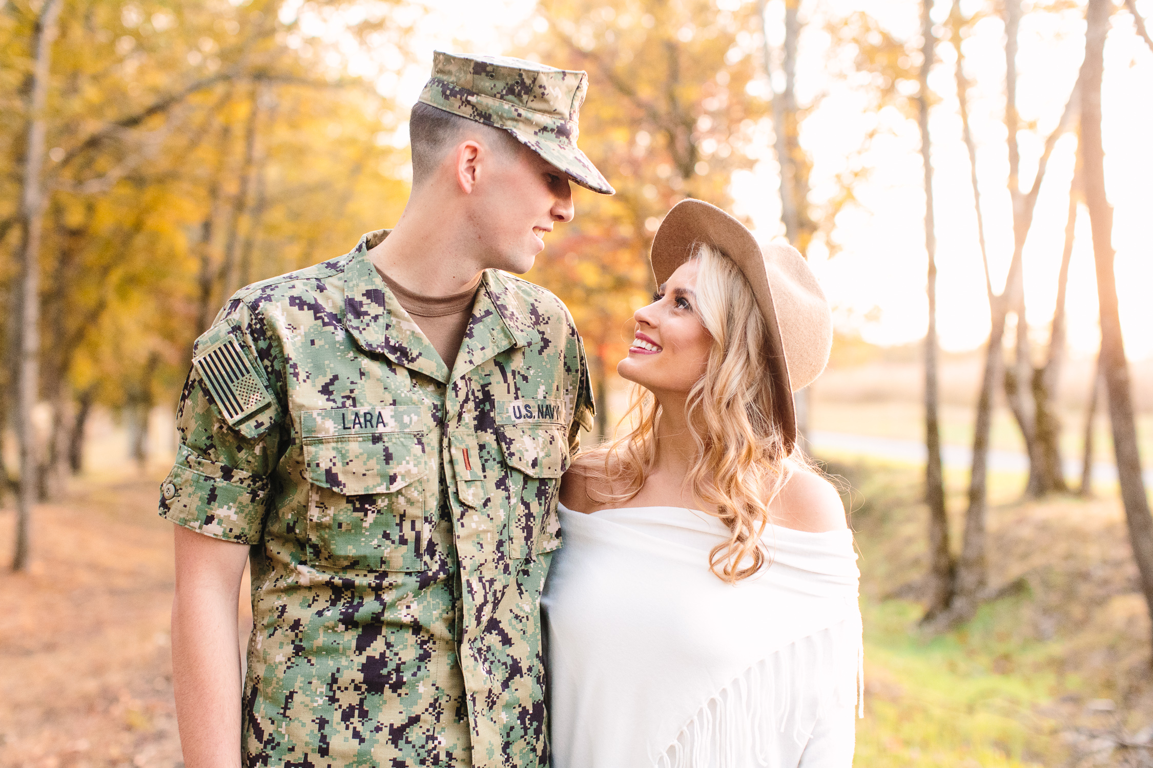 Military Photoshoot in Uniform // Navy Wife // Military Couple Engagement Photos // Suzy Collins Photography // Knoxville Photographer