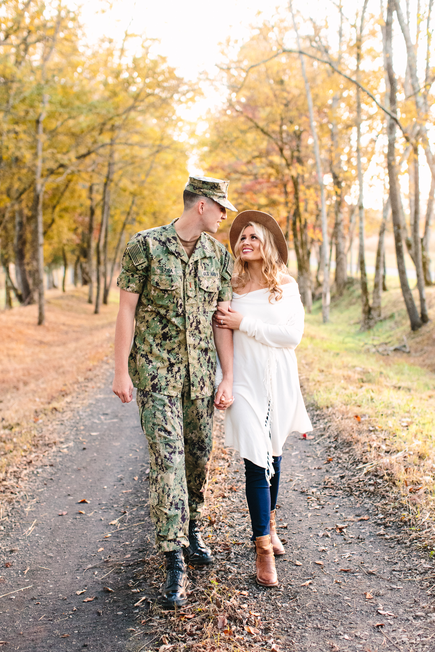 Military Photoshoot in Uniform // Navy Wife // Military Couple Engagement Photos // Suzy Collins Photography // Knoxville Photographer