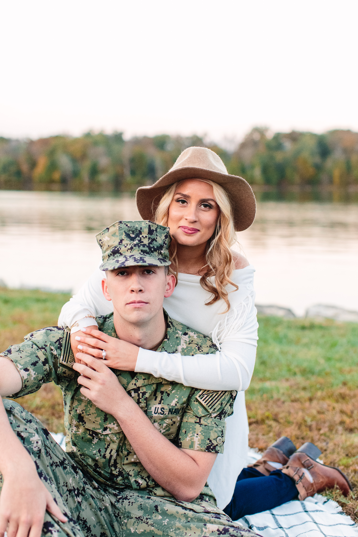 Military Photoshoot in Uniform // Navy Wife // Military Couple Engagement Photos // Suzy Collins Photography // Knoxville Photographer