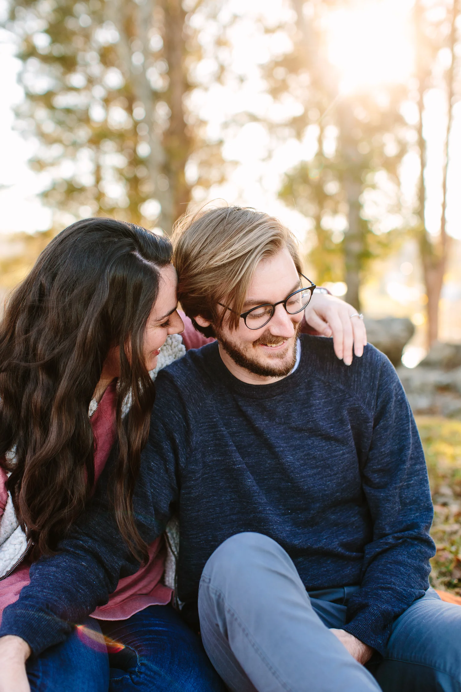 Knoxville Winter Engagement Session on the River // Suzy Collins Photography