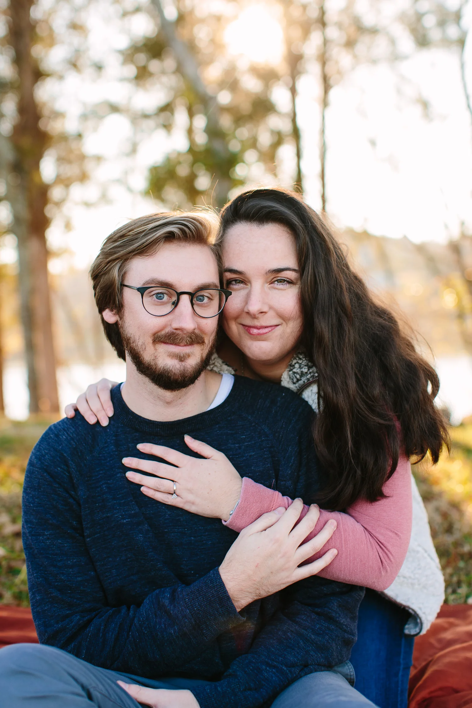 Knoxville Winter Engagement Session on the River // Suzy Collins Photography