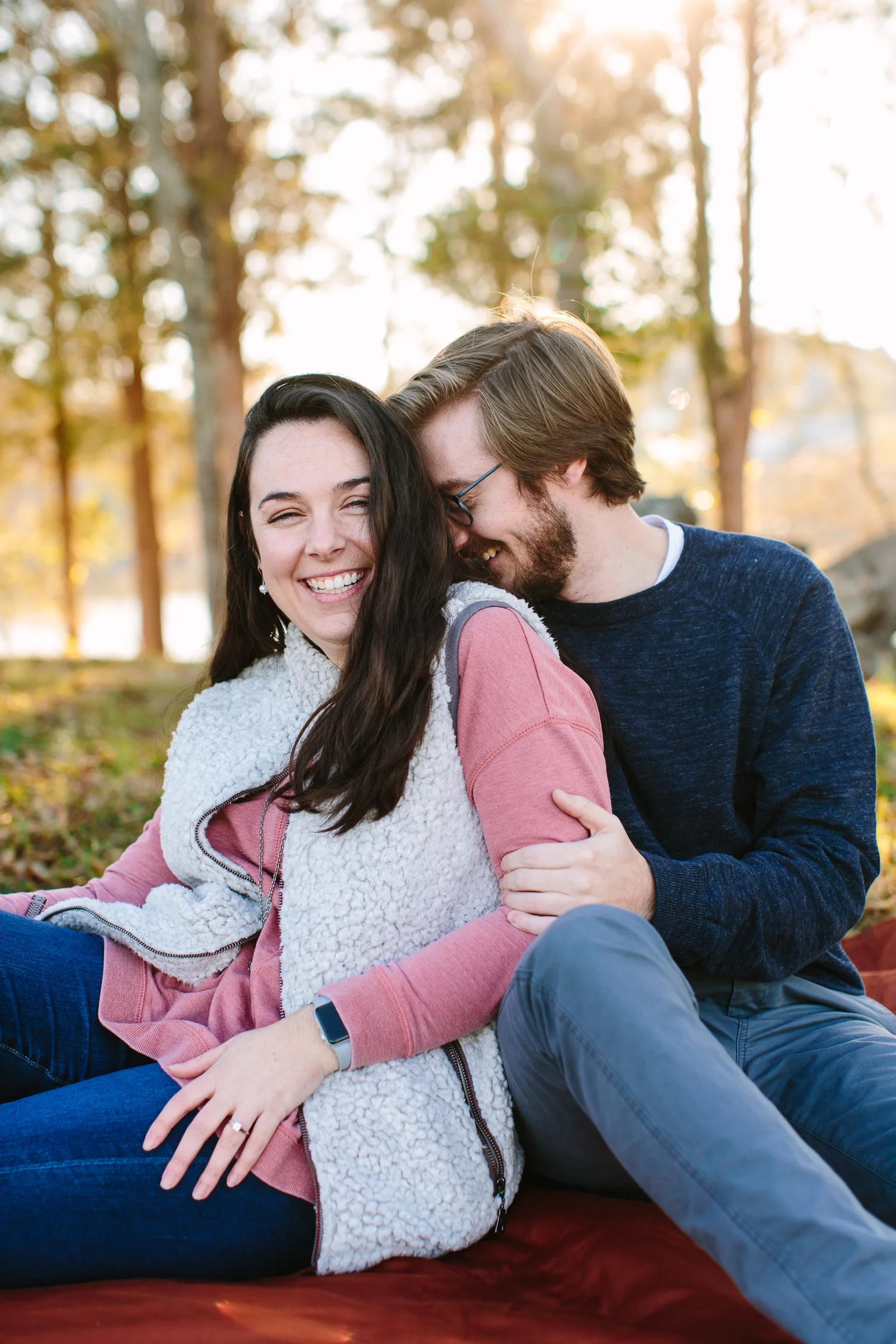 Knoxville Winter Engagement Session on the River // Suzy Collins Photography