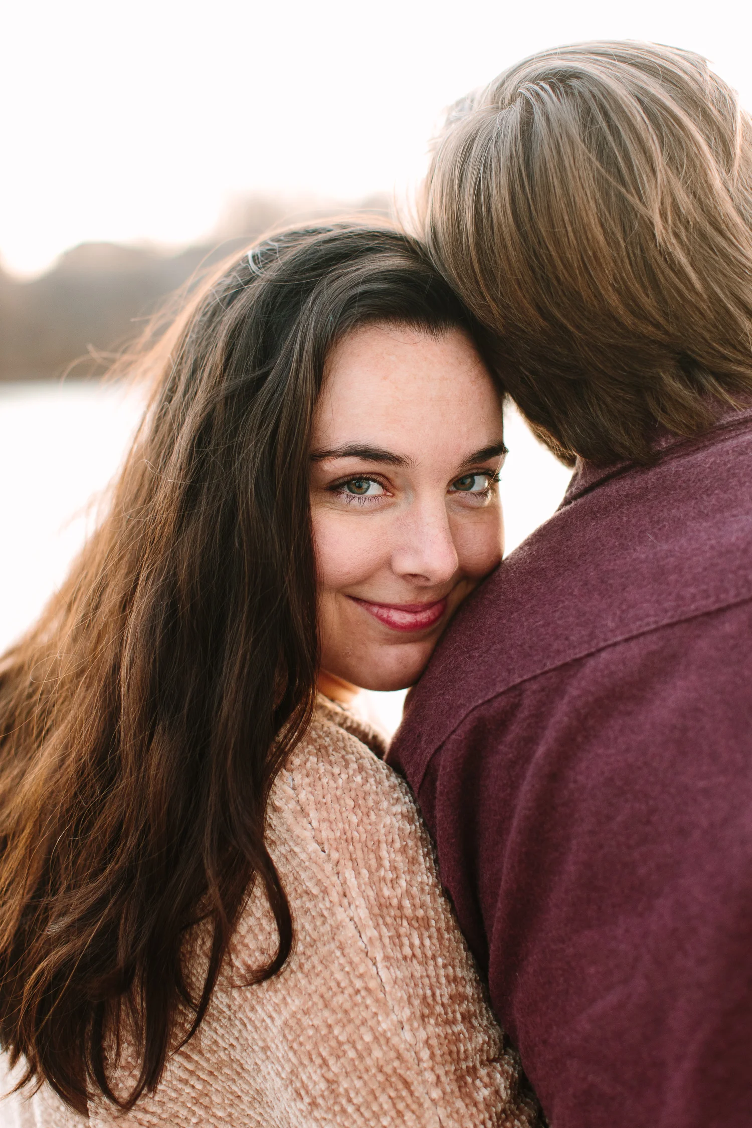 Knoxville Winter Engagement Session on the River // Suzy Collins Photography