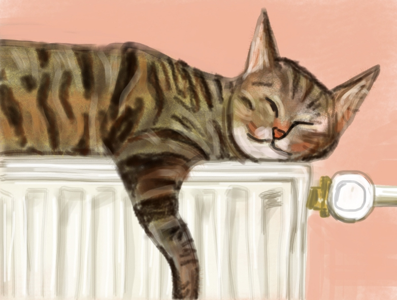 Cats in Art – Patrick Steen’s Mister Tristan (Hockney)