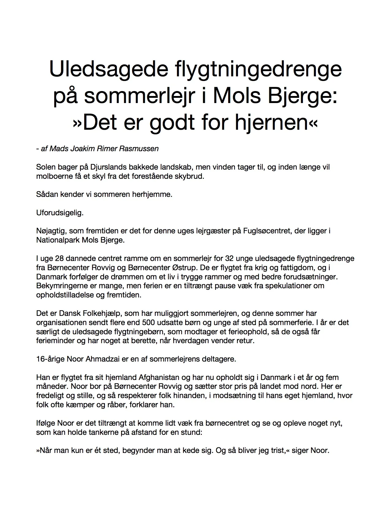 Uledsagede flygtningedrenge på sommerlejr i Mols Bjerge.jpg