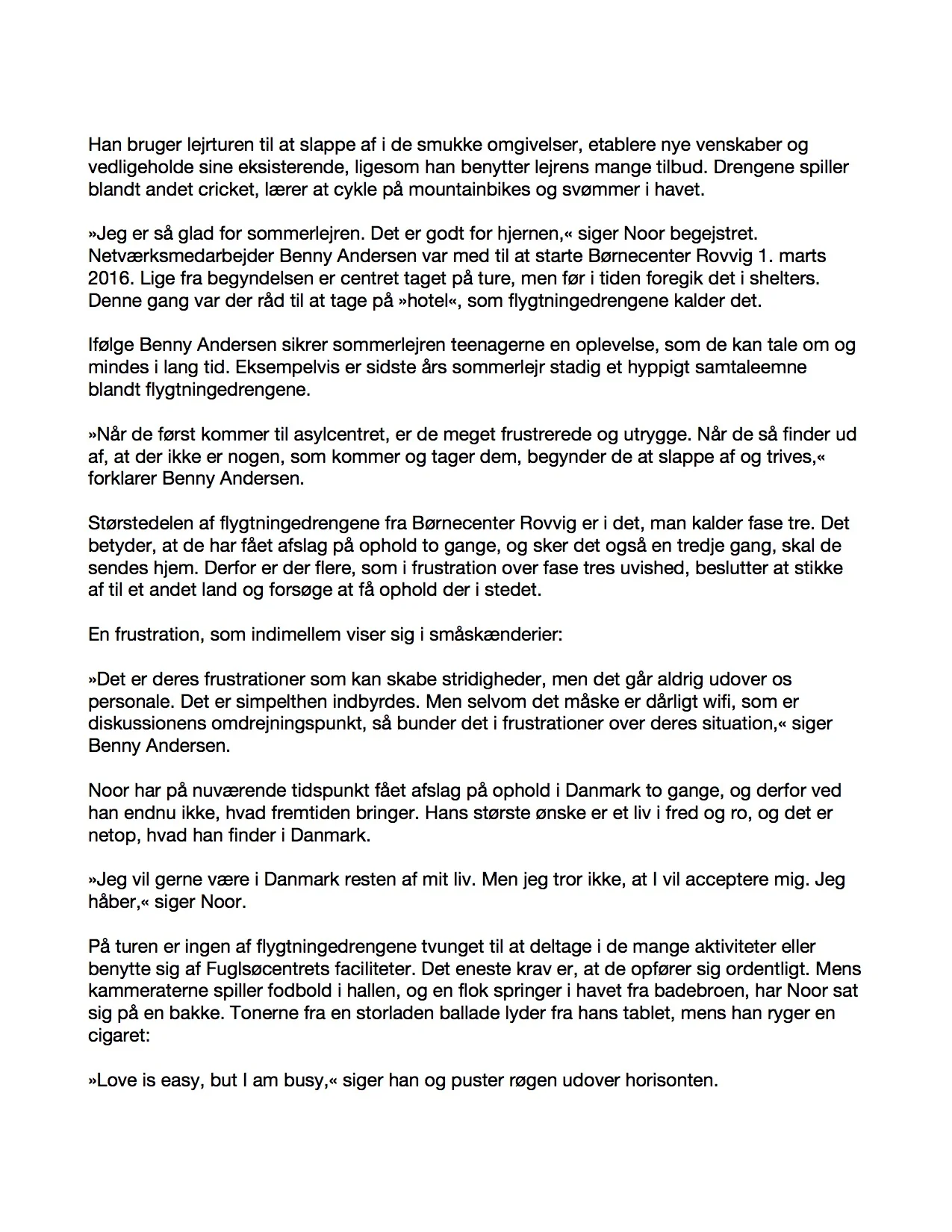 Uledsagede flygtningedrenge på sommerlejr i Mols Bjerge2.jpg