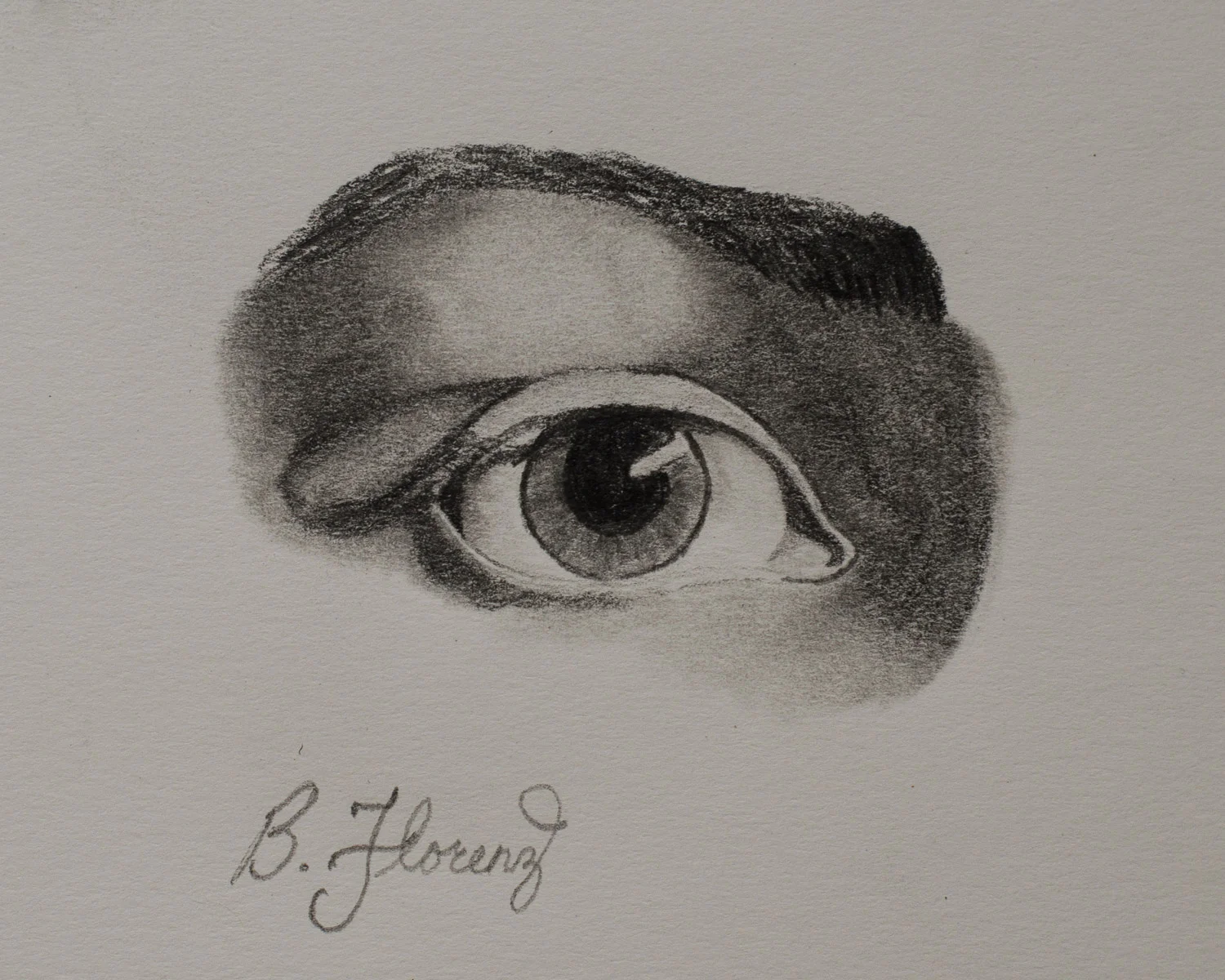 Eye study 1, pencil