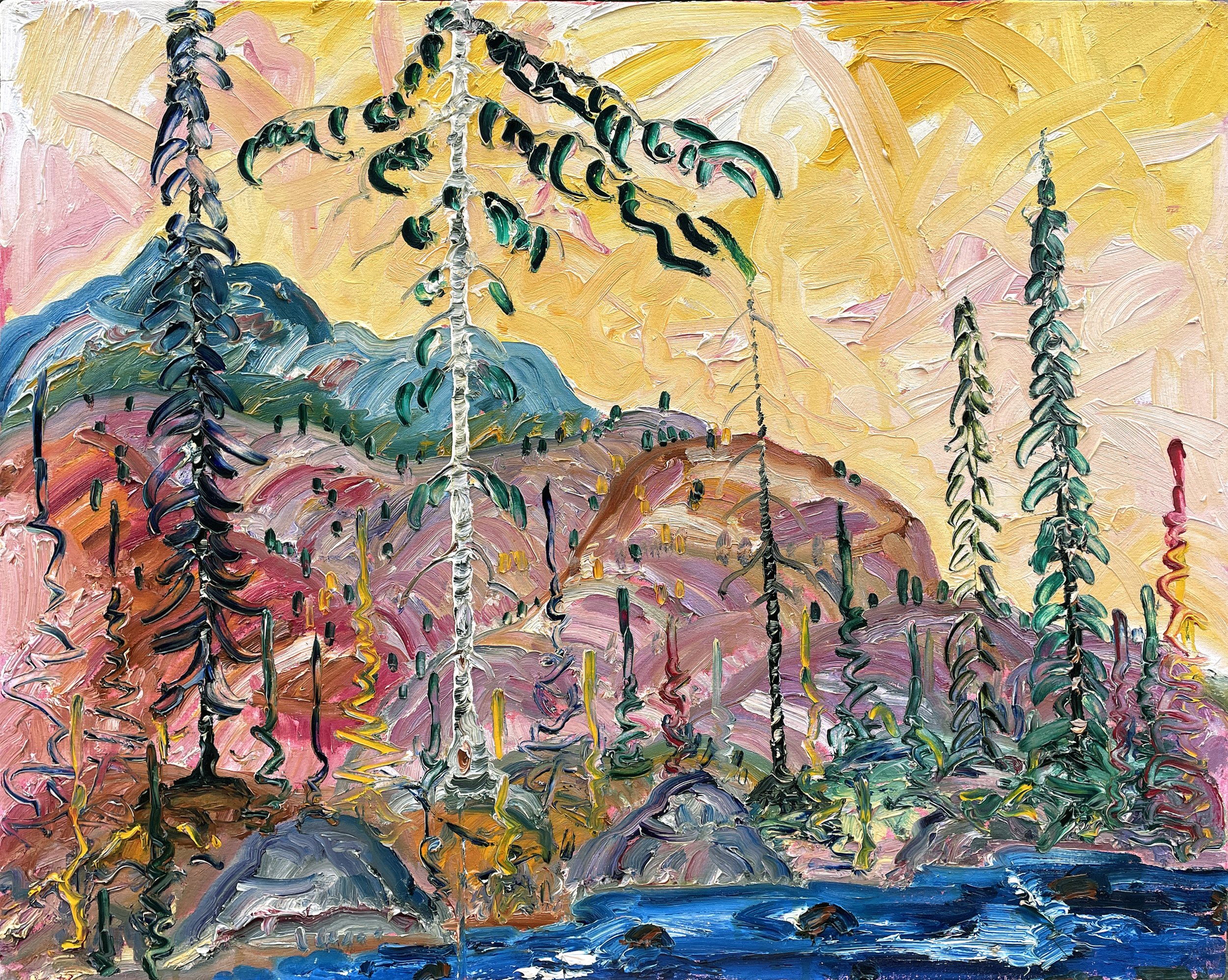 Howell Creek,  2008, 30 x 38 in, oil on canvas 