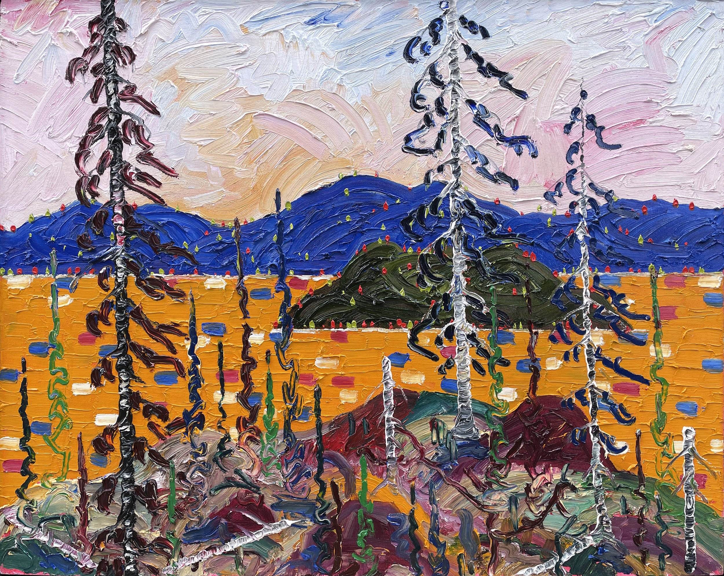 View Over Orange, 2007, 30 x 38 in, oil on canvas