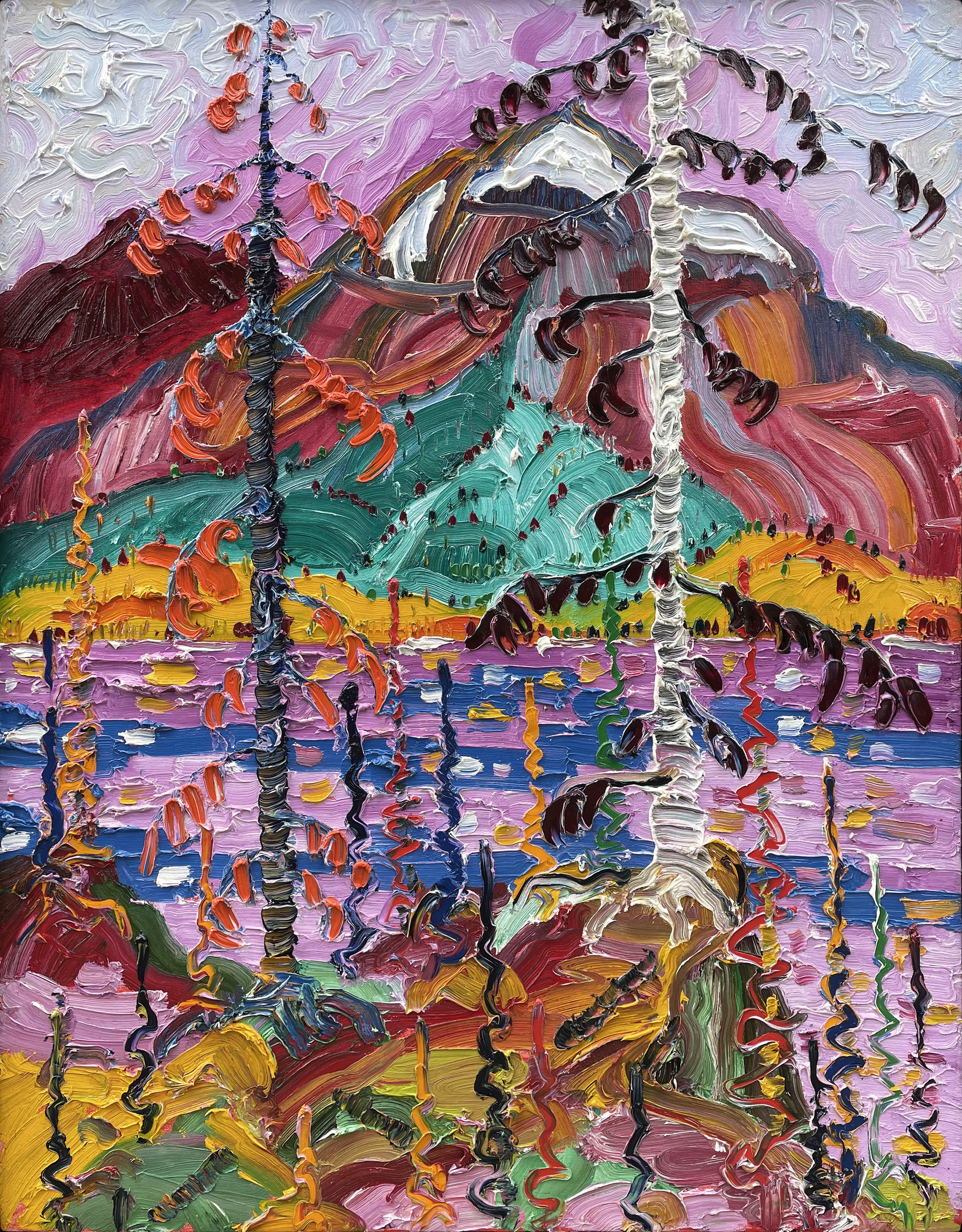 Violet Shine, 2004, 30 x 38.25 in, oil on canvas  (sold)