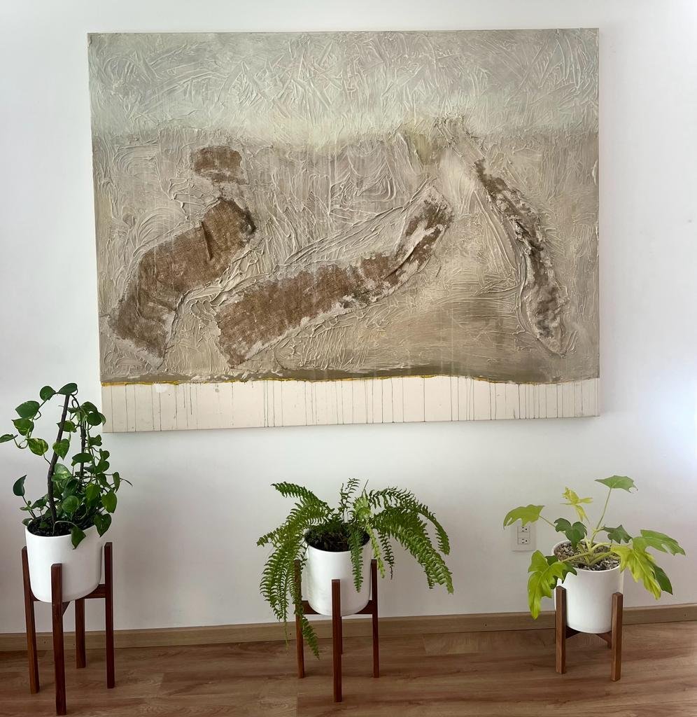 "The Three Graces, Hommage a Rubens" by Suarez, in a private collection in Mexico. Creating a serene atmosphere. 