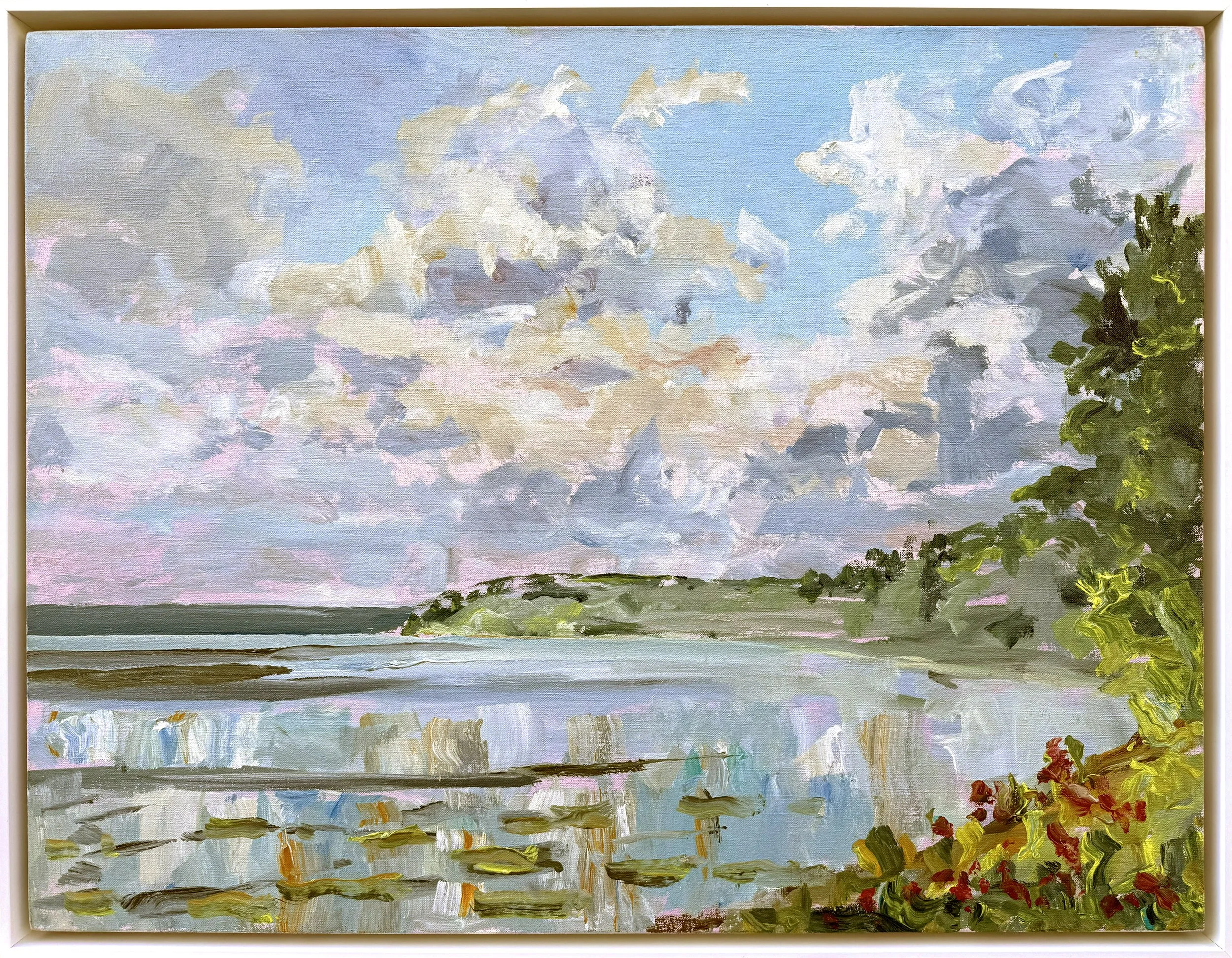 Dorothy Knowles, Storm Over Waskesui, 1993, 32 x 42 in., acrylic on linen
