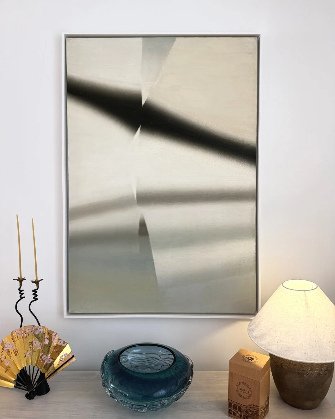 Louis Jaque, 1966 "Incidences du'une trajectoire" installed in this contemporary space! 