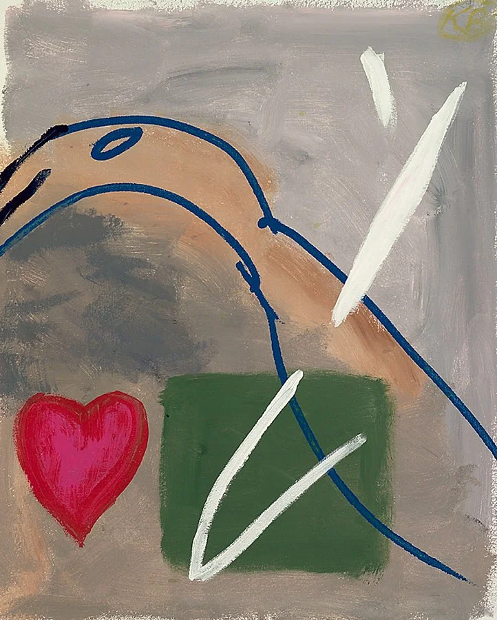 À qui le petit coeur - 2004 - 27.5 x 22 in. - Acrylic on canvas.JPG