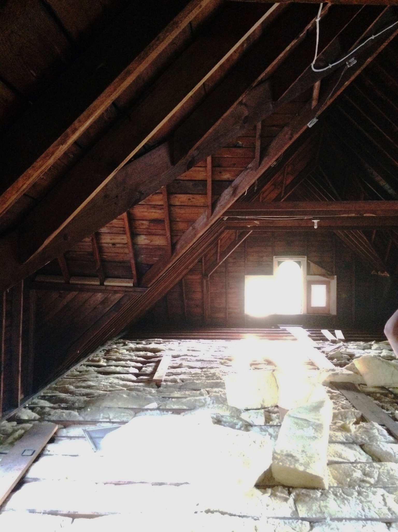 Attic; before renovation
