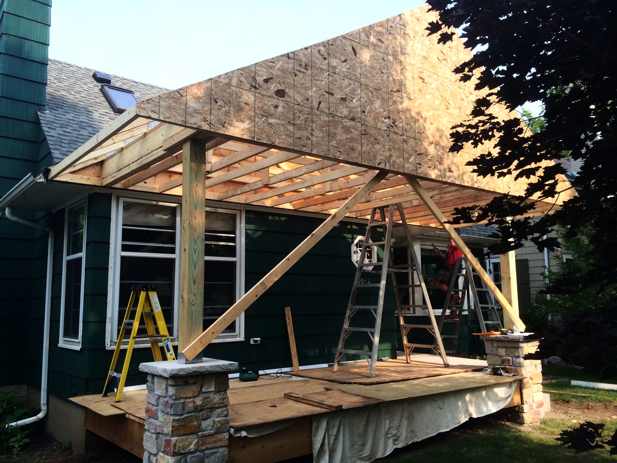 Framing up the Roof