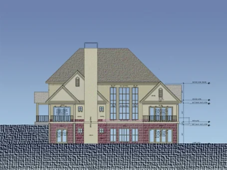 Color Study of Rear Elevation