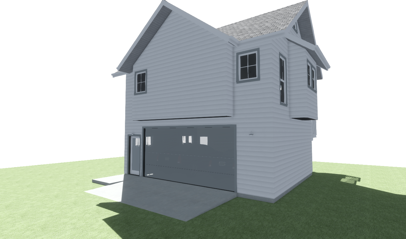 Exterior: Entry to Garage / Side