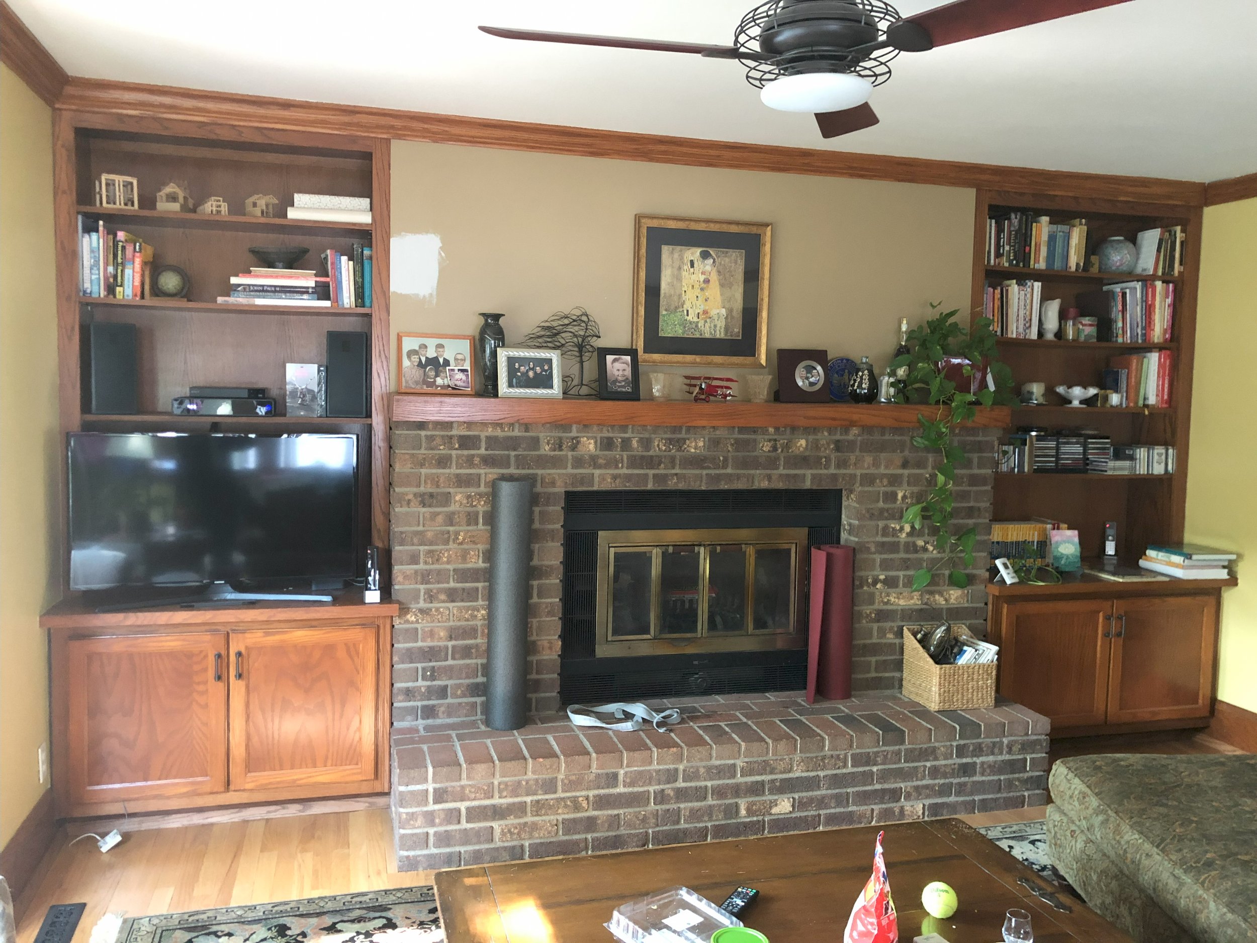 Original Family Room Wall