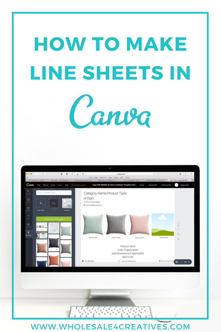 How to Make A Line Sheet In Canva