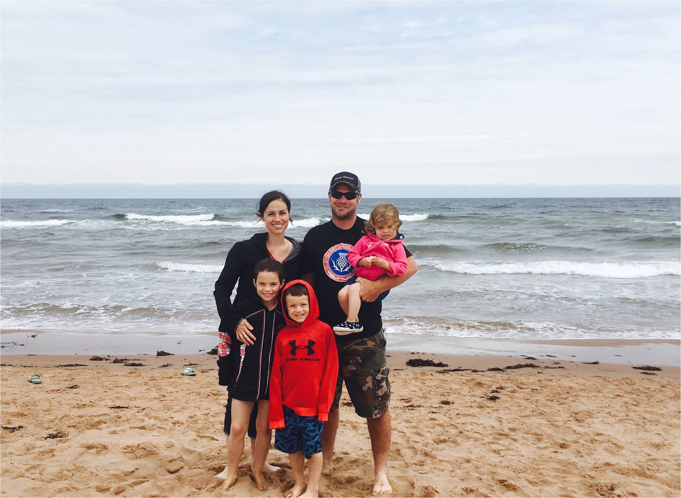 Joanne MacLeod and family in P.E.I.