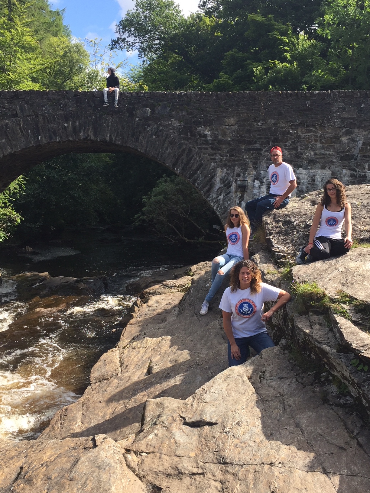 Boszormeny family photos at The Falls of Dochart in Killin, Scotland 