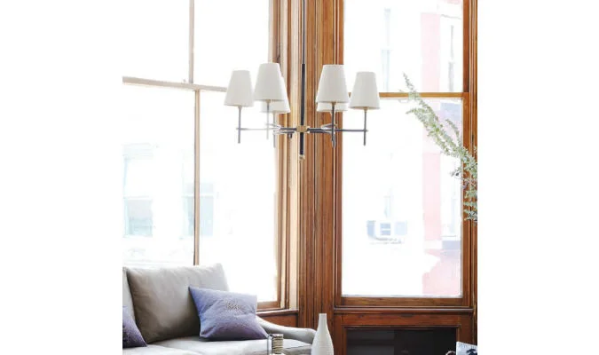 mid century chandelier west elm