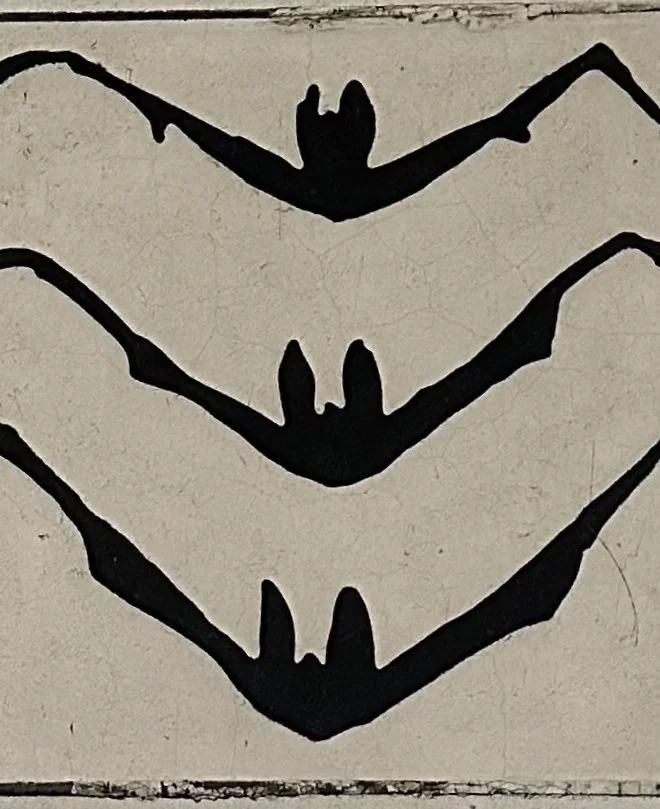 "Bat" tiles  by Rufino Tamayo