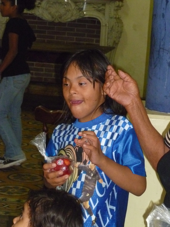 Brayan enjoying last year’s New Year’s Eve dinner