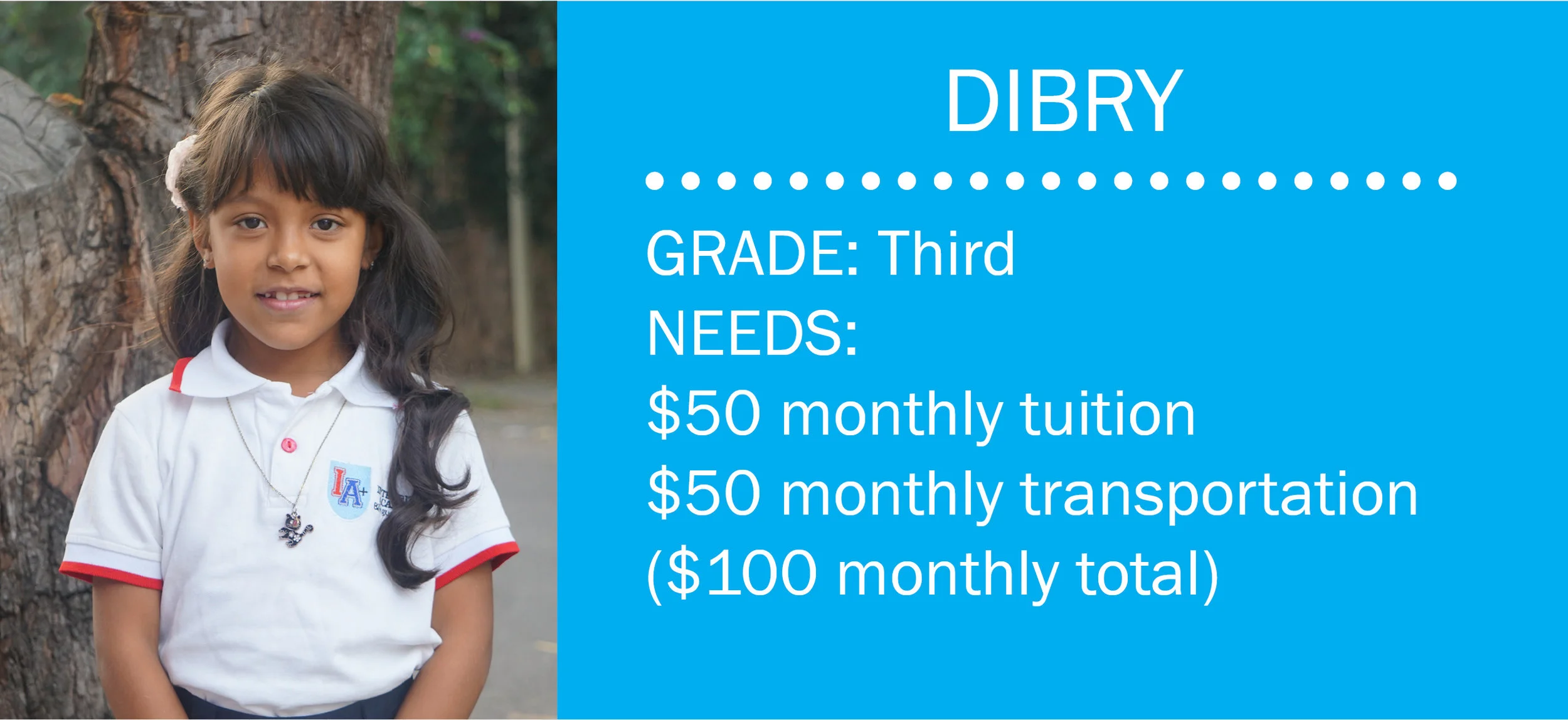 Click here to make a contribution toward Dibry’s monthly needs. Or email mail@bchonduras.org.