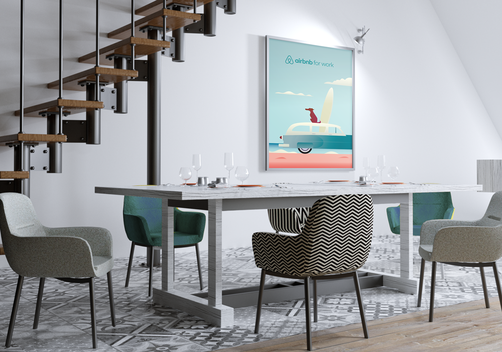 Airbnb for Work GBTA Poster