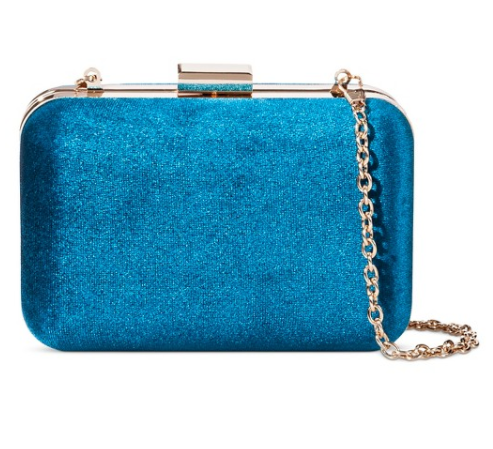 Velvet Hard Case Clutch