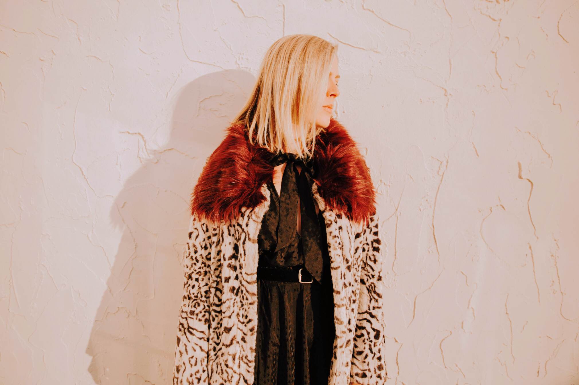 The Borrowed Babes Fashion Blogger Stephanie Mack Kearney wearing Unreal Fur Coat and Philosophy di Lorenzo Serafini from Rent the Runway 