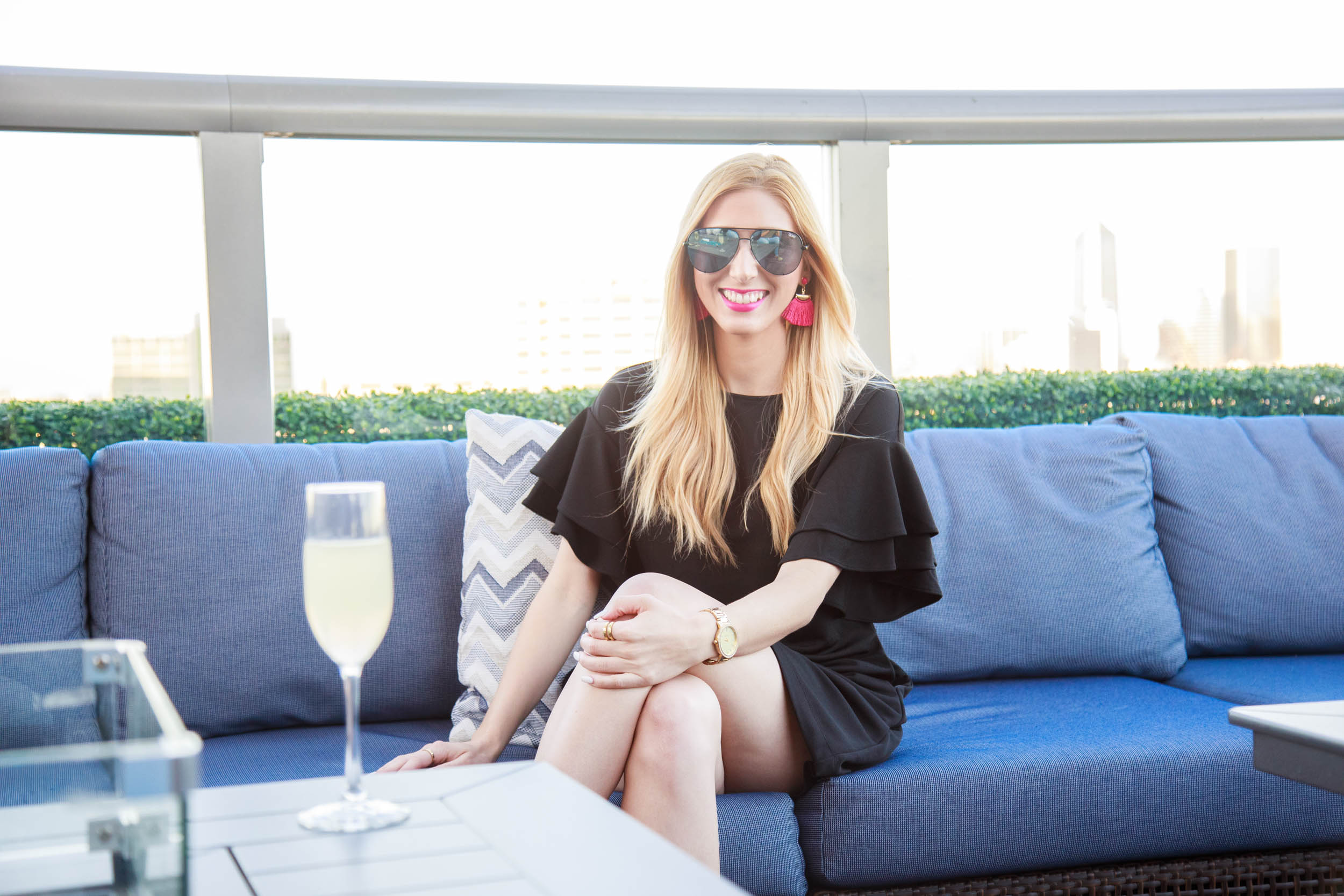 The Borrowed Babes Fashion Blog and Style Collective Rosé on the Roof Blogger Meet Up at River & Post