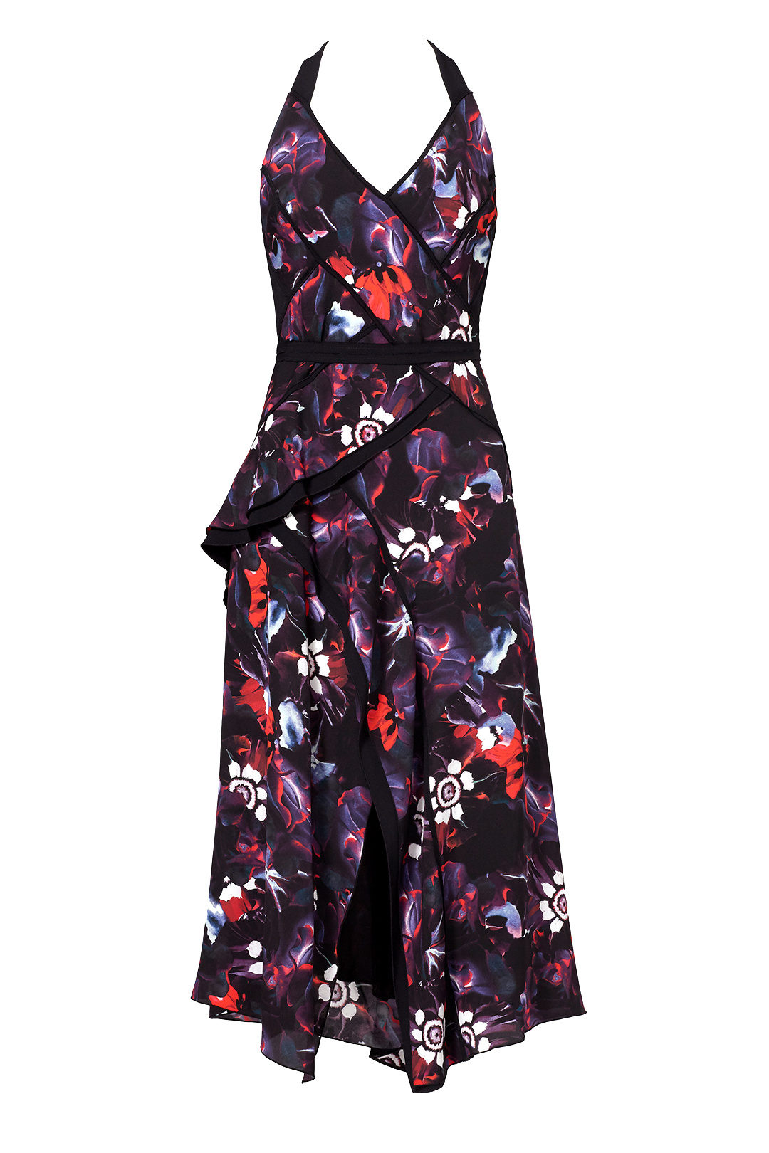 Copy of Floral Bodice Overlap Dress