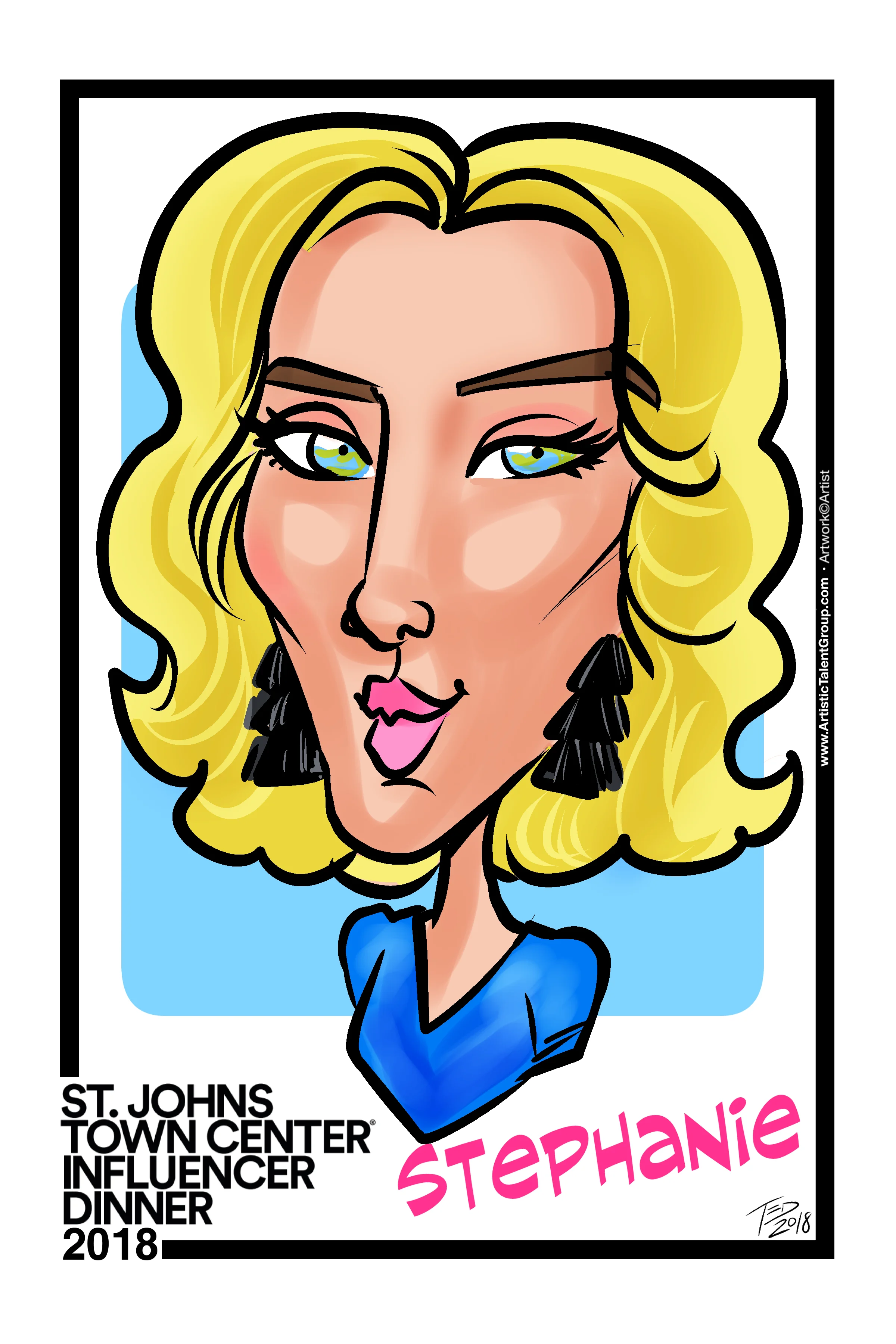 Stephanie Mack of The Borrowed Babes Fashion Blog at The St. Johns Town Center Influencer Dinner 2018