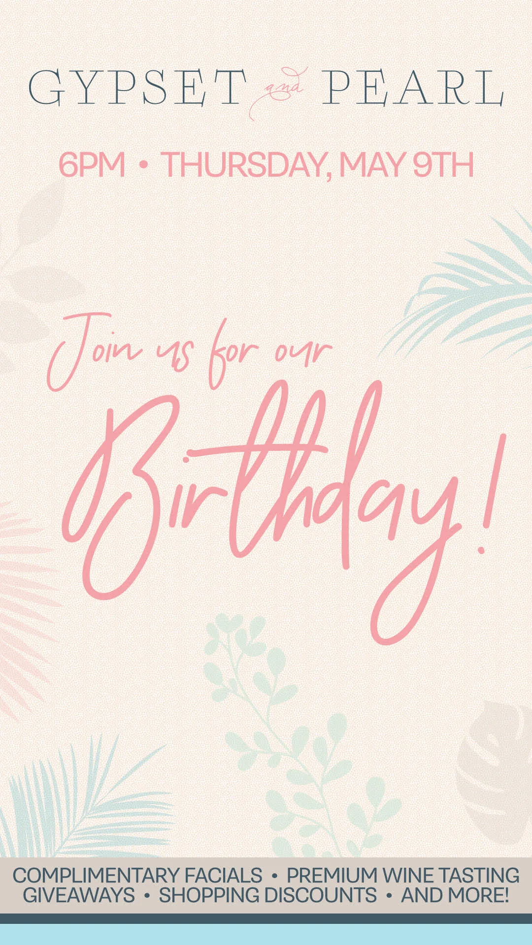 Gypset and Pearl Anniversary Party  | Thursday, May 9, 2019, at 6 pm EST | RSVP to Win a Styling Session!