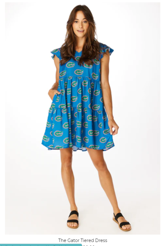 Stewart Simmons Gator Tiered Dress