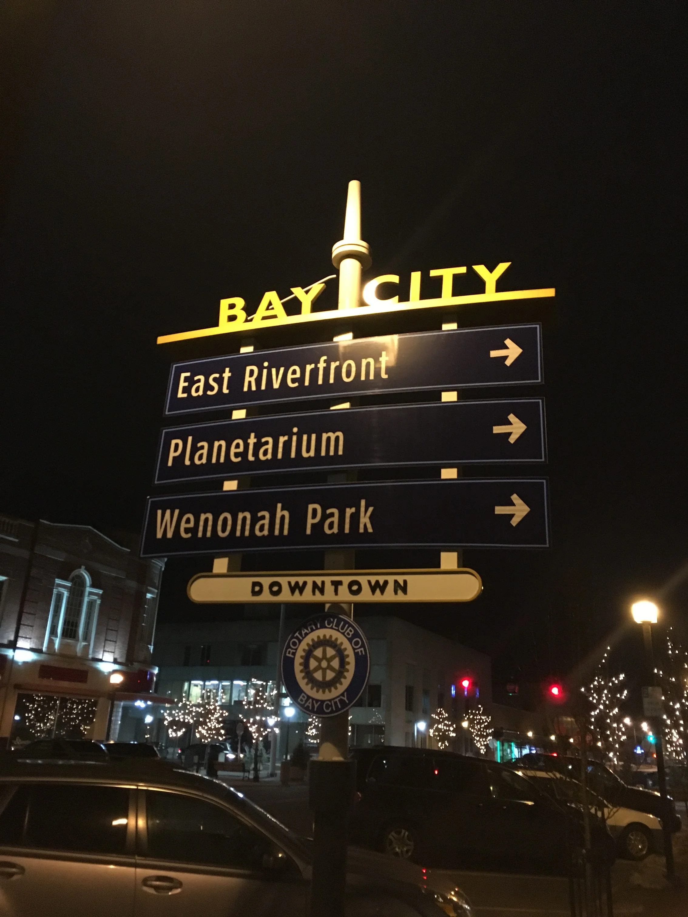 Directions in downtown Bay City. Photo by Nicole Serra