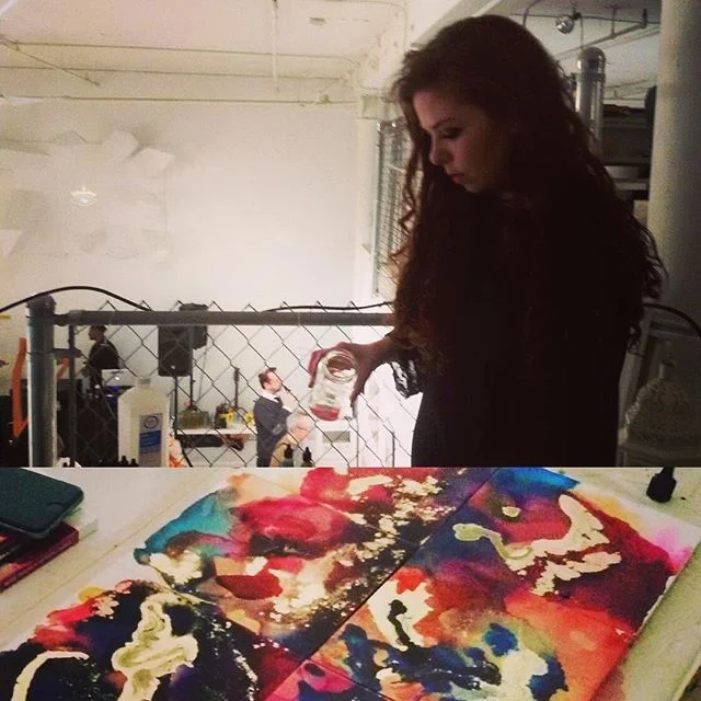 Throw back to last Saturday at the Crystal Ball at the Chicago Art Department.
#alcoholink #painting #process #chicago #abstractart