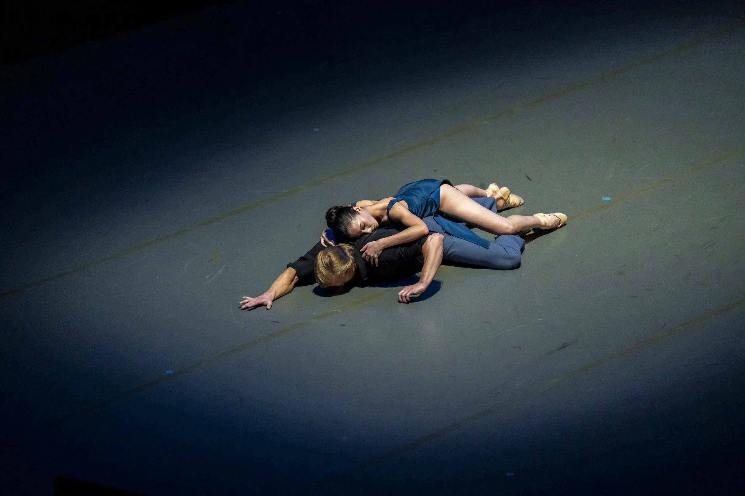 Miami City Ballet dancers wearing Spiridonakou costumes dancing Brian Brooks choreography