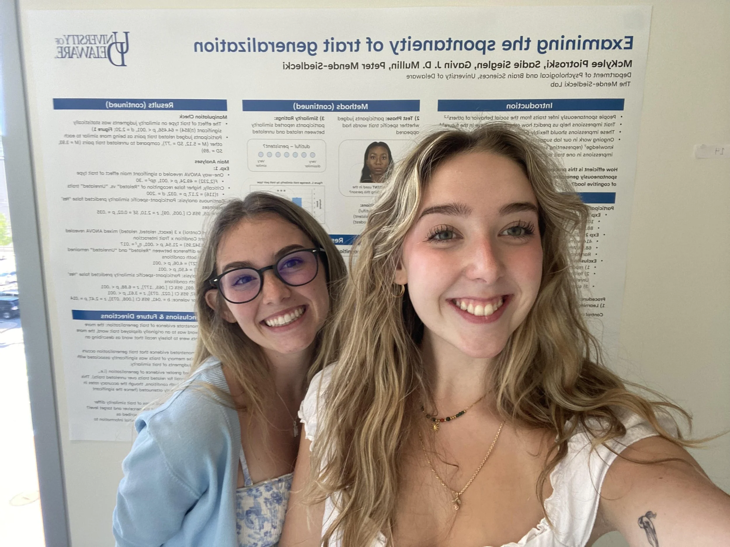 Sadie &amp; McKylee at Poster Day!